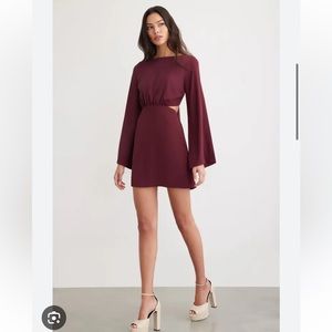 Dynamite open tie back dress